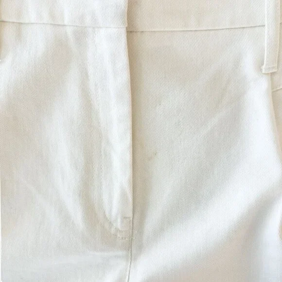 Reiss April White Pleated Front Tailored Shorts Stretch Cotton Summer NWT NEW 8 - Picture 4 of 5